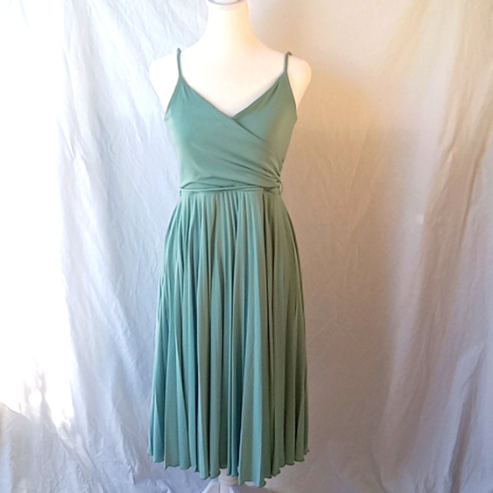 BCBG Paris Green Midi Dress Size XS